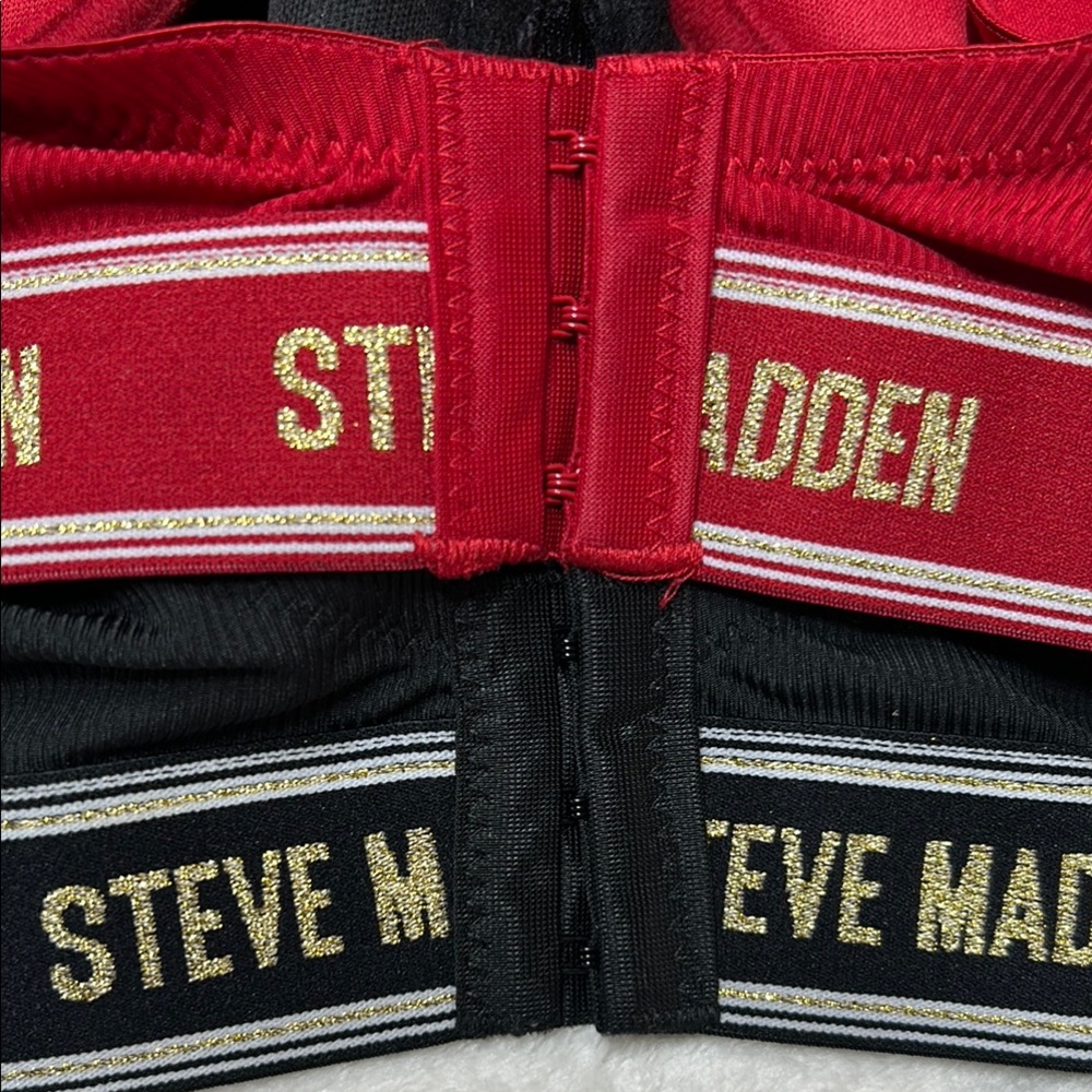 Steve Madden Bra Women's 40C Black/Red Signature Logo Underwire Bra *2 For 1* - Picture 12 of 12